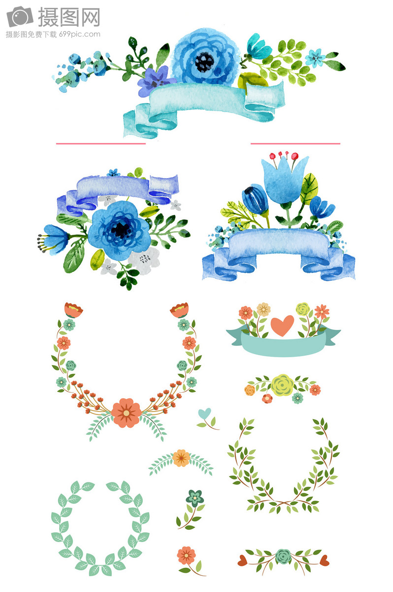 798x1200 Fine Watercolor Hand Painted Wreath Vector Map Graphics