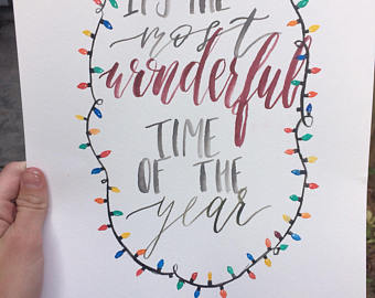 340x270 Watercolor Lettering Etsy