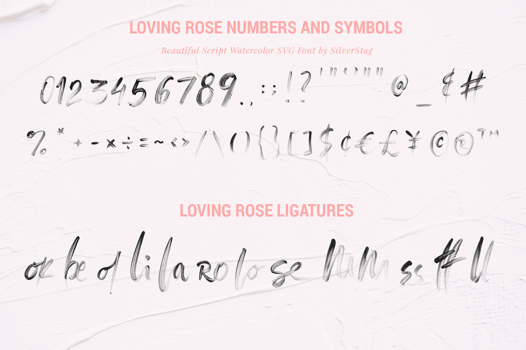 1820x1214 Loving Rose Svg Watercolor Font Pack
