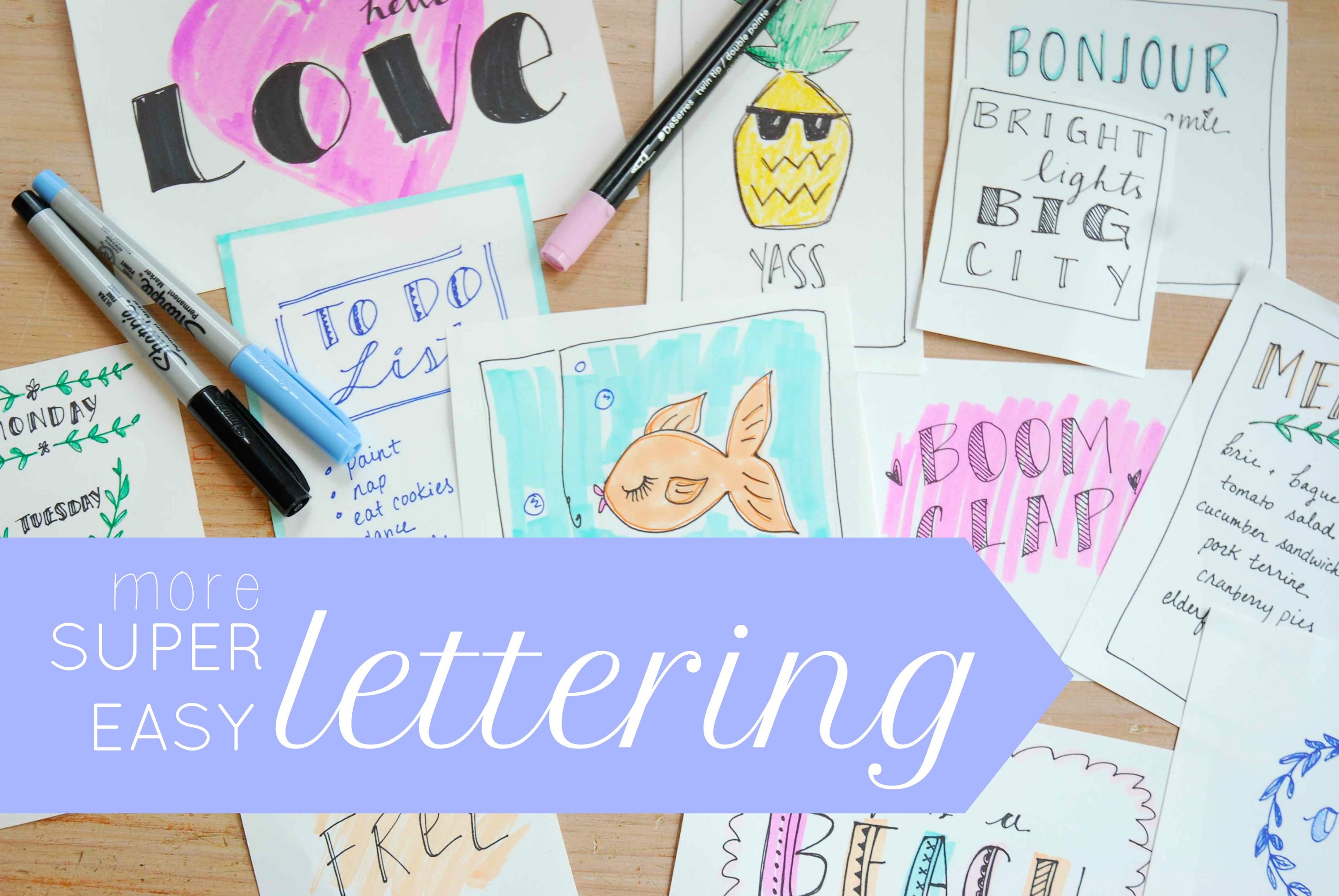 3000x2009 Simple Hand Lettering One Trick, Many Fonts!