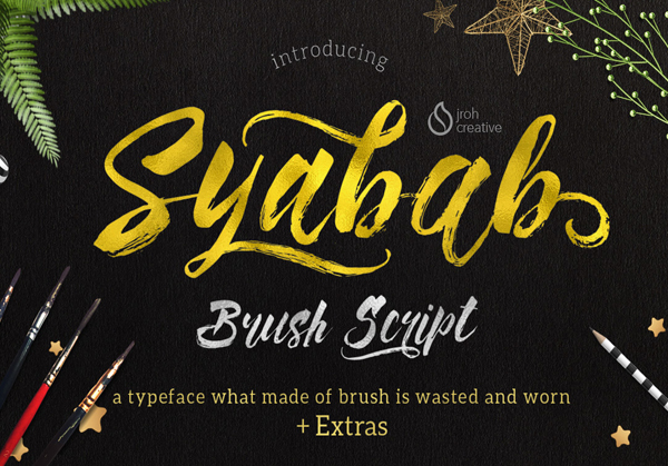 600x419 40 Best Free Brush Fonts For Designers Fonts Graphic Design