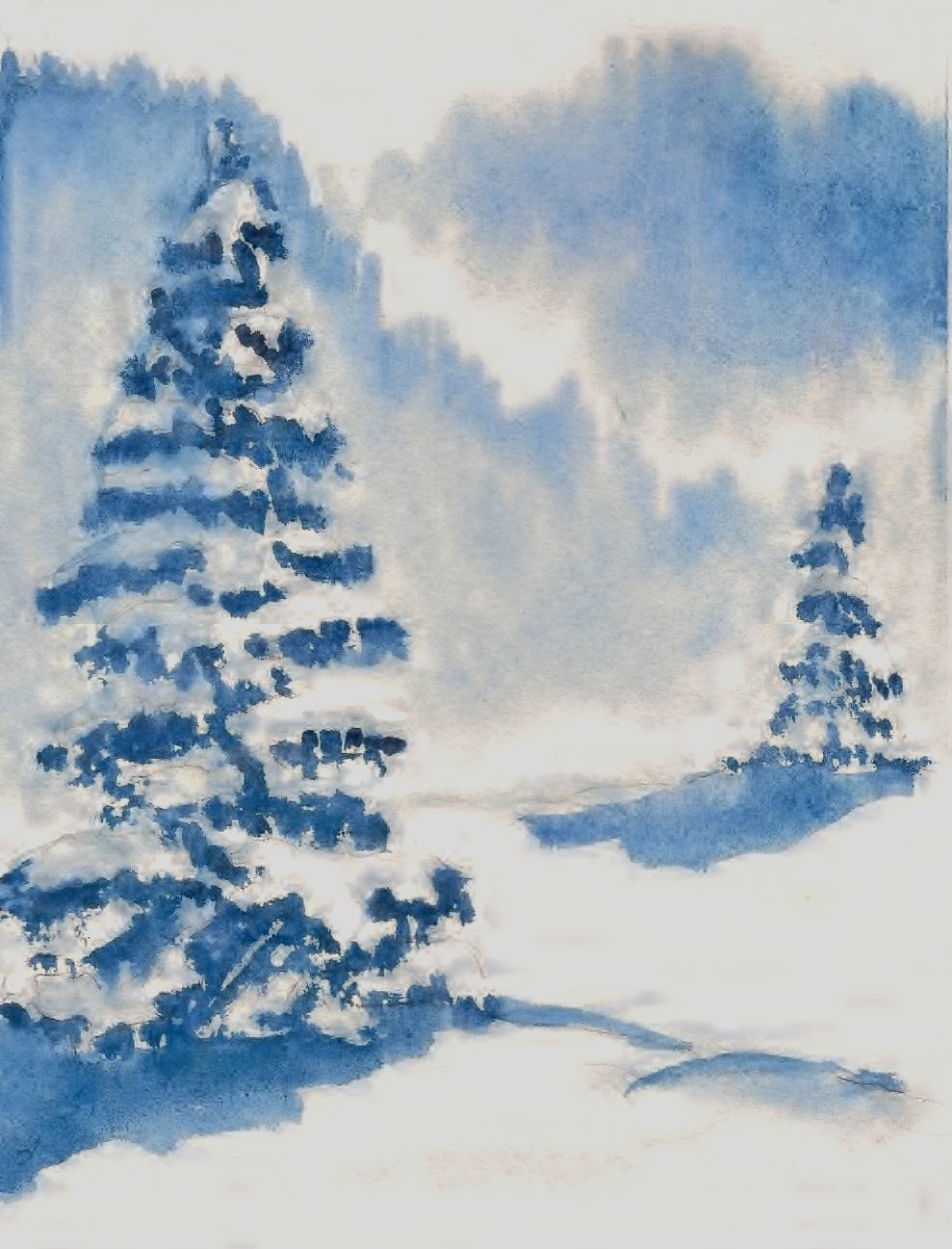 989x1297 Paint Your Own Christmas Cards Wet In Wet