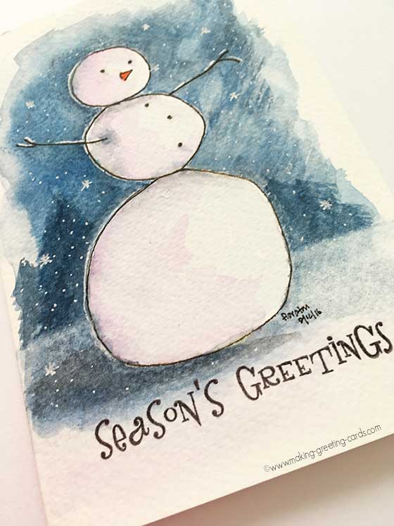560x747 Watercolor Christmas Cards