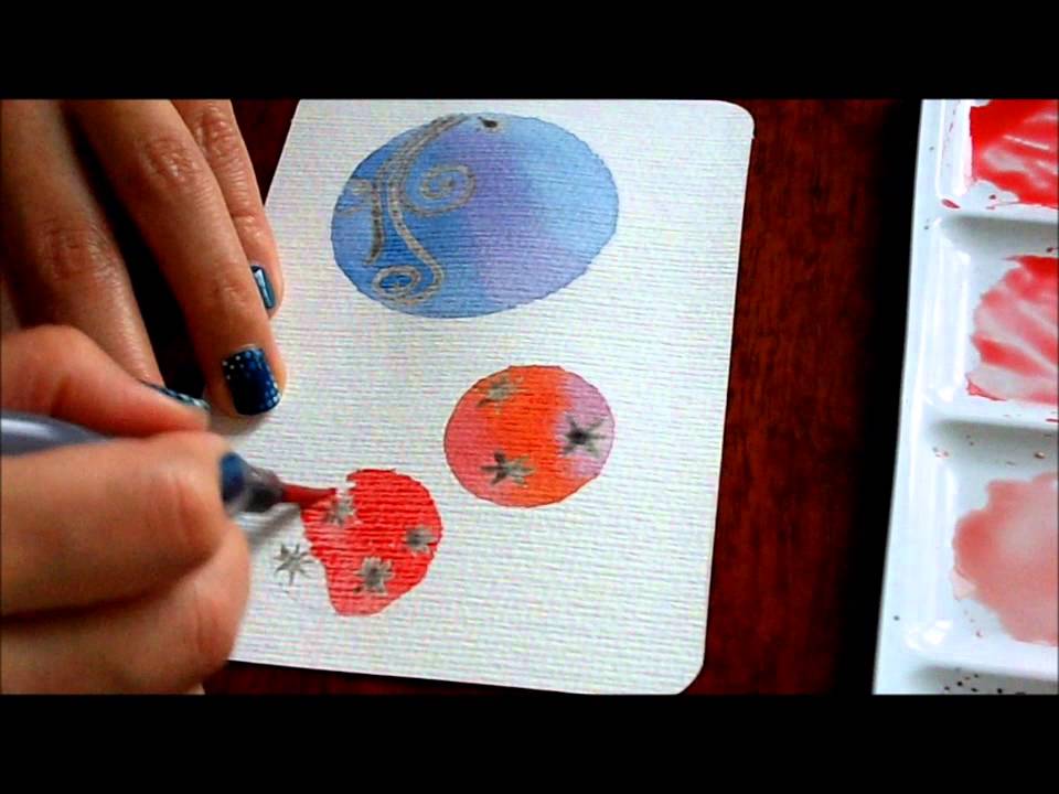 960x720 Christmas Card Watercolor