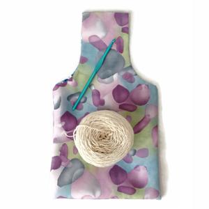 300x300 Small Yarn Bag Purple Watercolors And Blue, Purple And Yellow