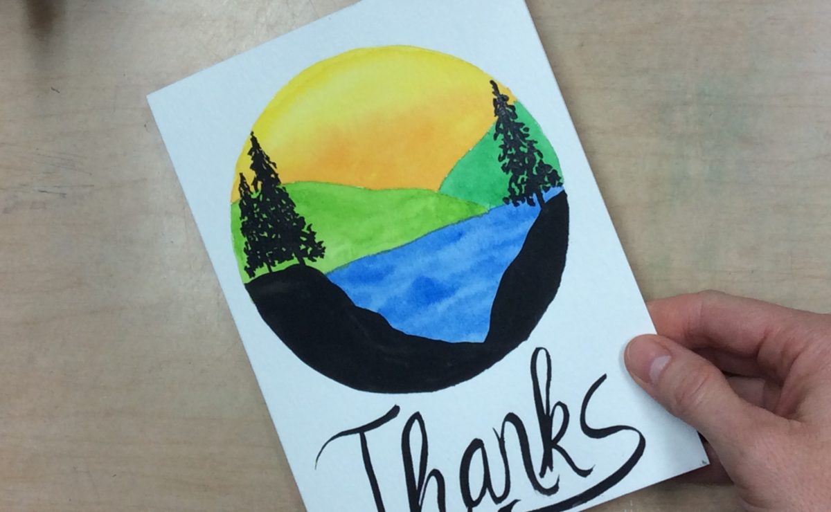 1200x740 Easy Watercolor Thank You Card! (You Can Do It!)