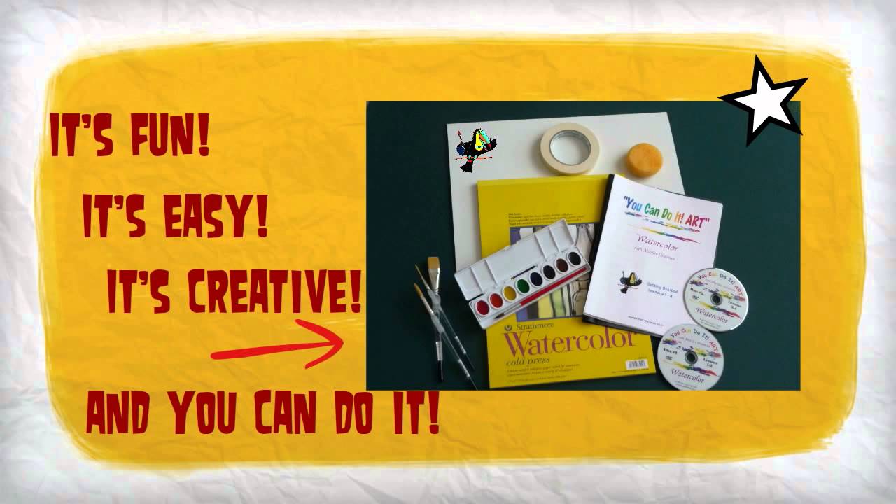1280x720 You Can Do It! Art Watercolor Painting
