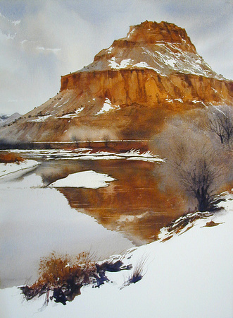 331x450 Robert Highsmith Snow Scenes A Zen Moment Watercolor 30 X