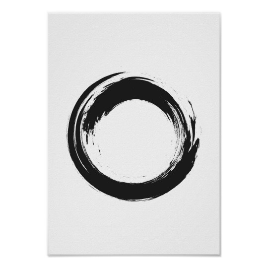 540x540 Watercolor Zen Circle Poster