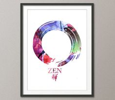 236x204 Zen Circle Enso Symbol Buddhism Meditation Yoga Watercolor Art