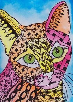 Watercolor Zentangle