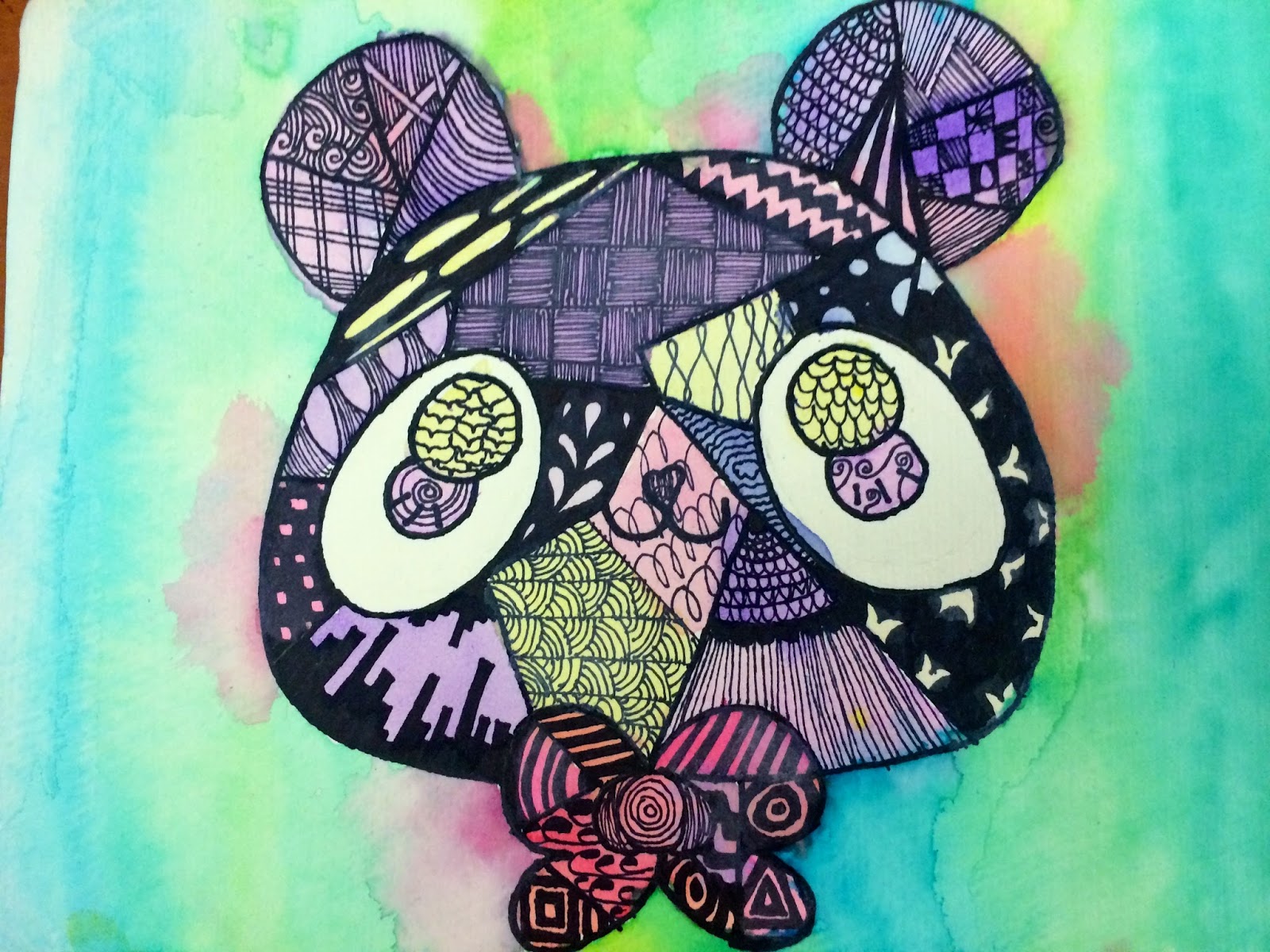 1600x1200 Expressions Curriculum Zentangle Watercolor Animals Pen And Ink Unit