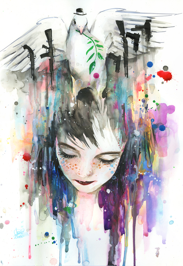 587x854 Mr. Peace (Print From Lora Zombie) Sally Centigrade Online