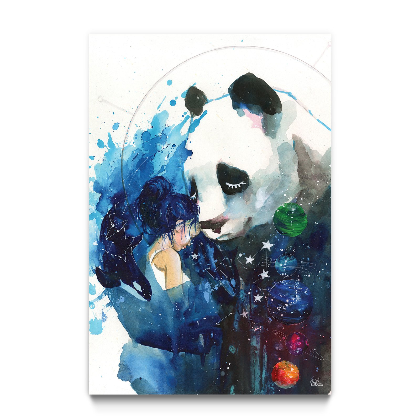 1600x1600 Panda Hugs From Universe By Lora Zombie