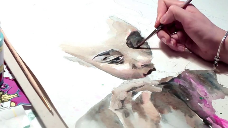 960x540 Speed Painting Timelapse By Lora Zombie Colossal