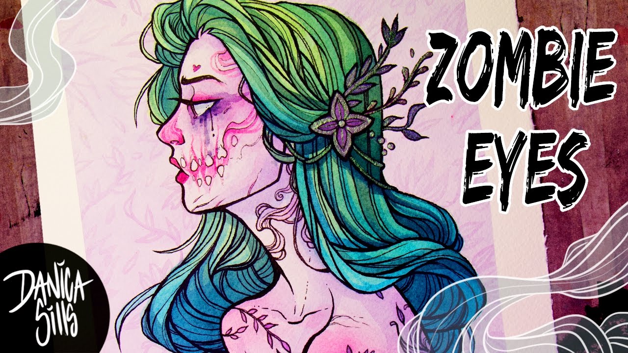 1280x720 Zombie Eyes Making Art Happen Watercolor Speedpaint