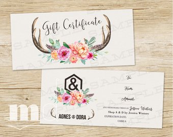 340x270 Merry Christmas Agnes Amp Dora Gift Certificate Digital File