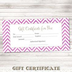 236x236 Printable Gift Certificatepink Watercolor By Digitaldesignpaper