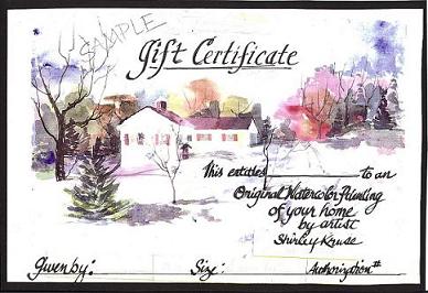 388x266 Watercolor Gift Certificates