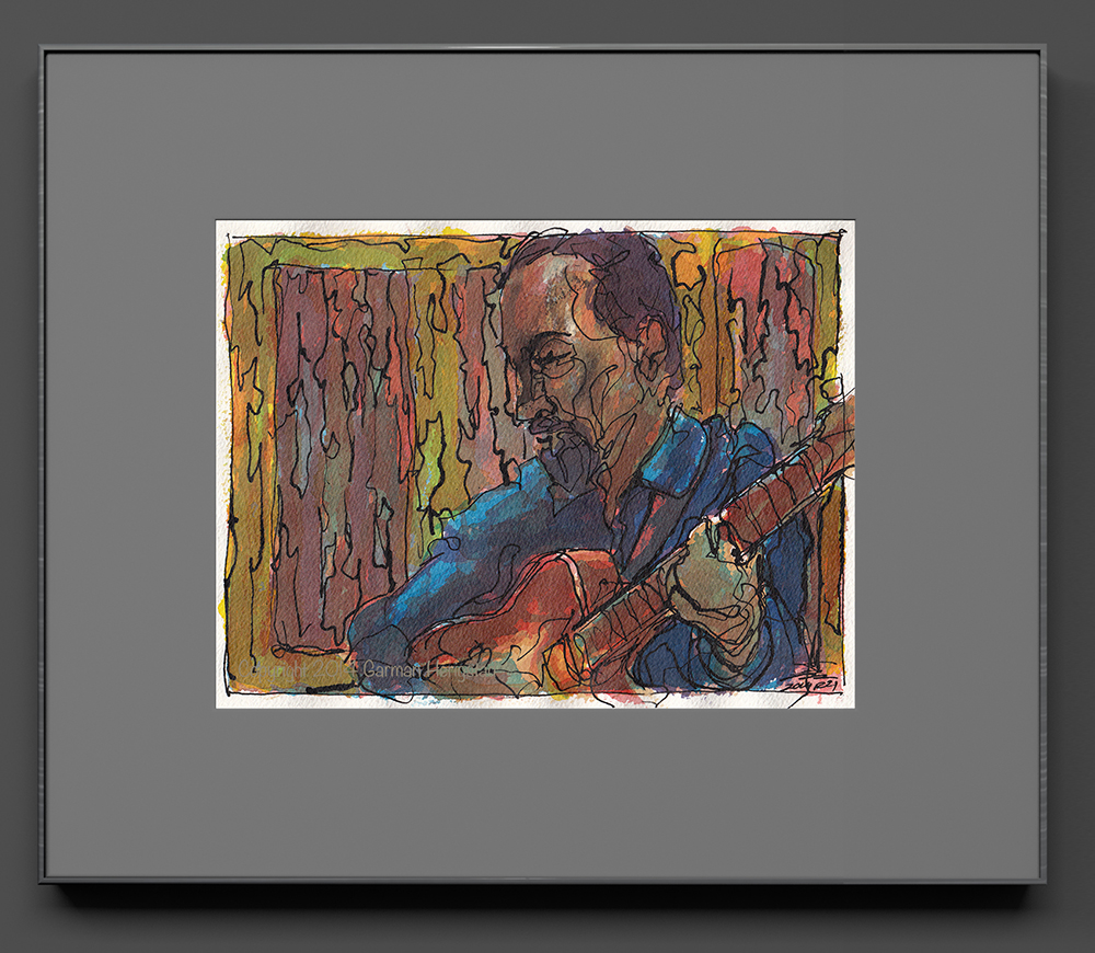 1000x870 Watercolor Seattle Jazz Guitar 5 Garman Herigstad