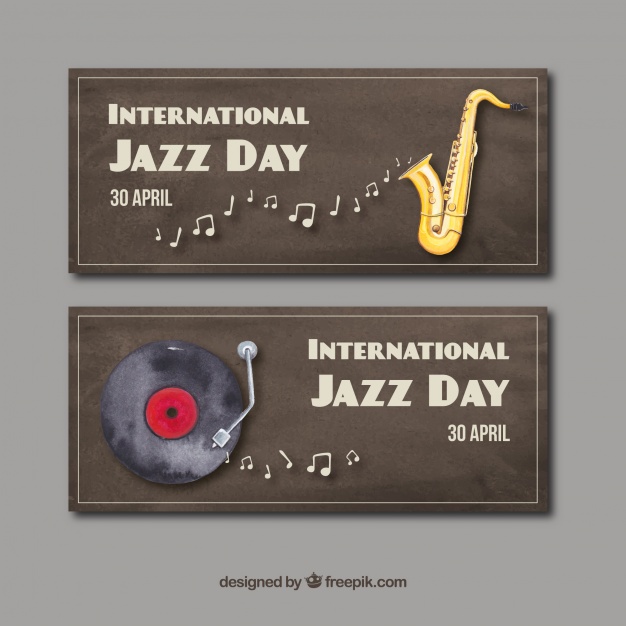 626x626 Watercolors Of The International Jazz Day Vector Free Download