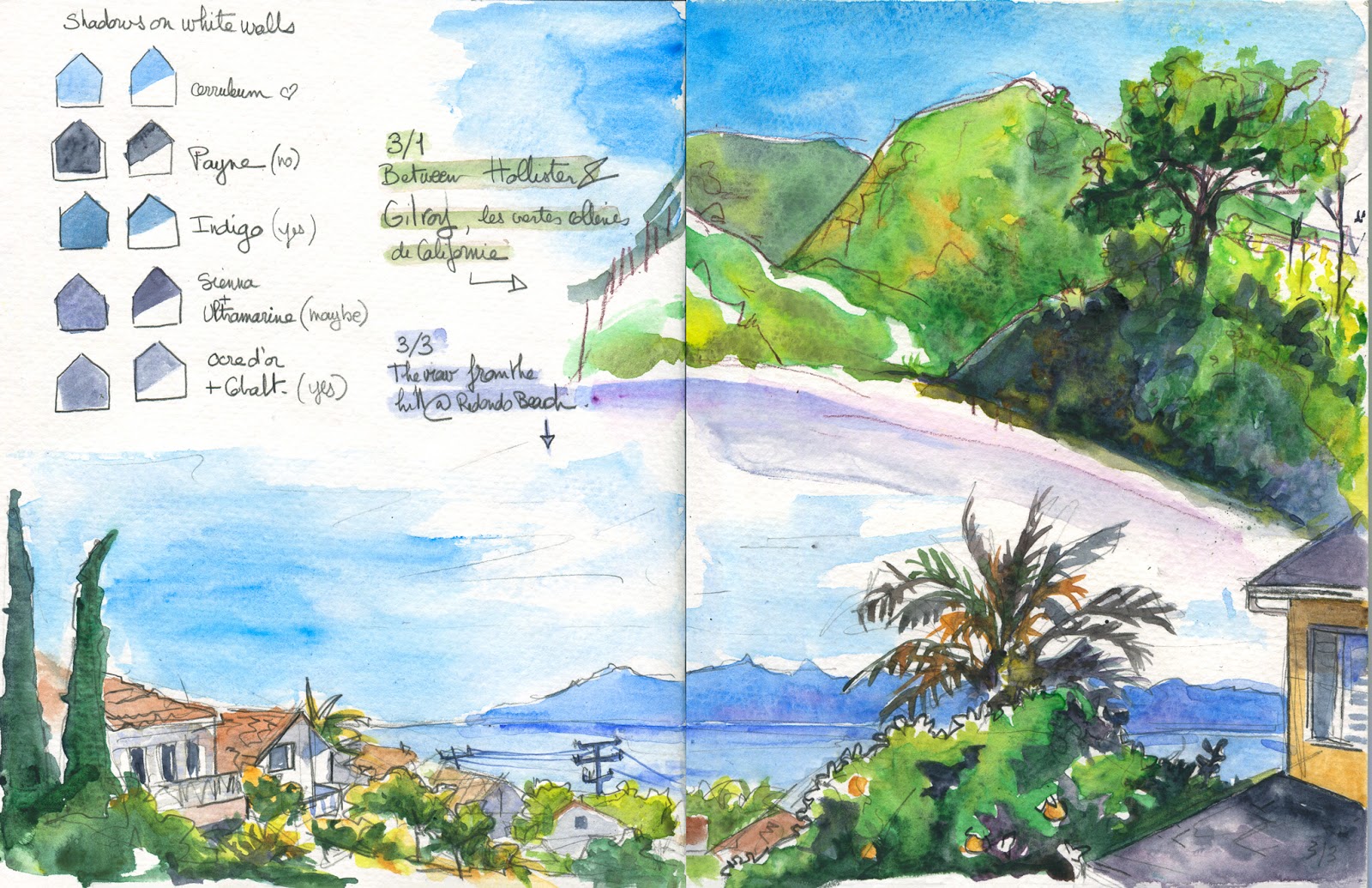 1600x1035 Searching For A Nice Watercolor Blue To Paint My California Sky