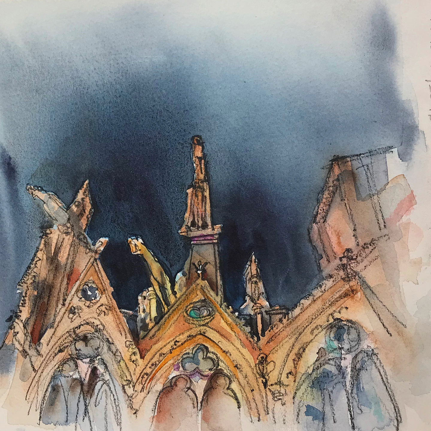 1440x1440 Watercolor Workshop Paris Urban Sketchers