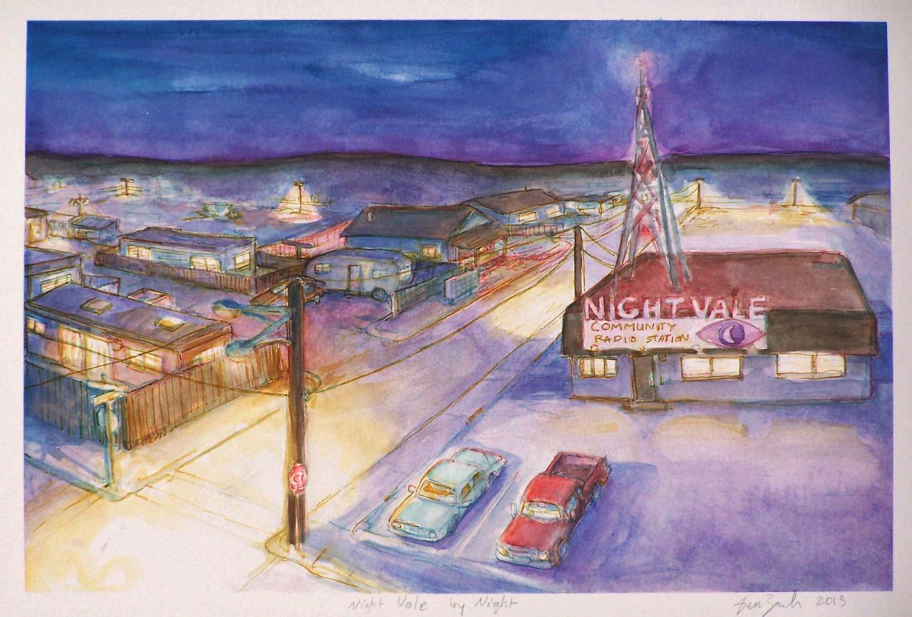 1280x866 Anotherjen Finished My Latest Night Vale Watercolor! Probably