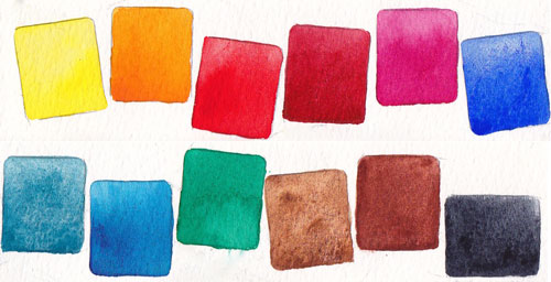 500x256 Colours To Pick For A 12 Pan Watercolour Palette Parka Blogs
