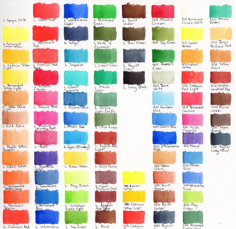 800x775 Watercolour Swatches