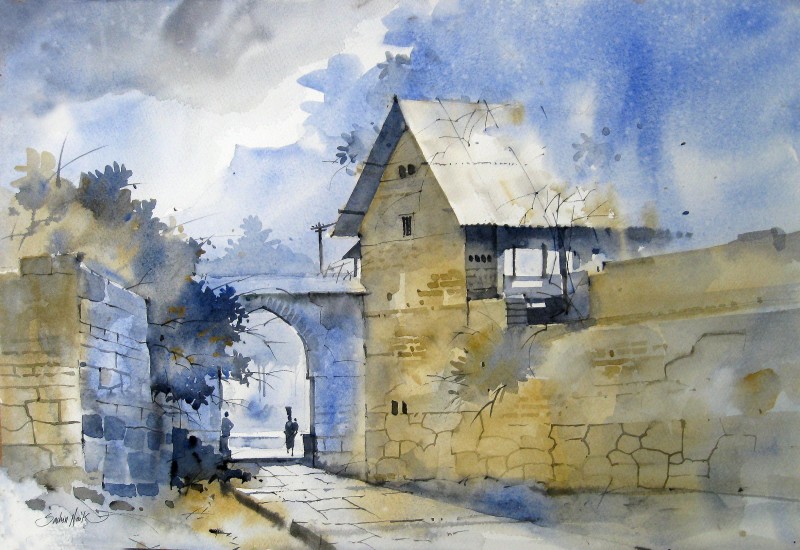 800x550 Watercolour Landscapes By Artist Sachin Naik Landscape Art