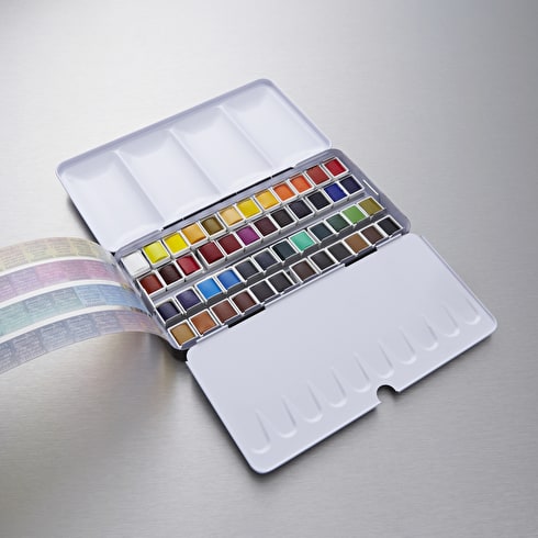 490x490 Sennelier Watercolour Metal Box Half Pan Classic Set Of 48