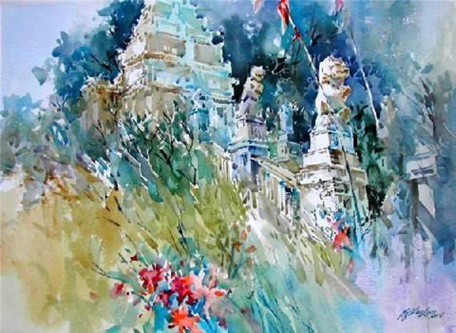 640x467 Singapore Watercolour Society Artist Ng Woon Lam Artwork Kehen