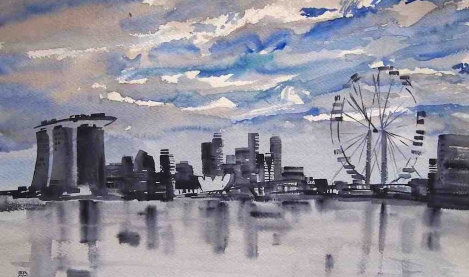 930x550 Watercolour Demonstration By Starry Starry Night Artist Aaron