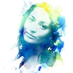 250x250 Watercolour Splash