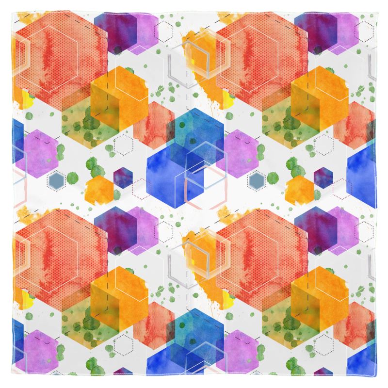 800x800 Watercolour Splash Scarf Wrap Or Shawl