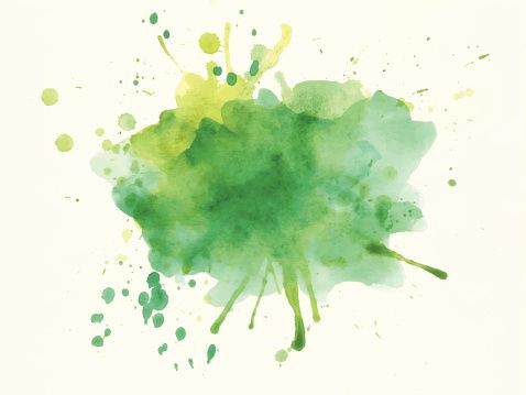 478x359 Watercolor Splash Green