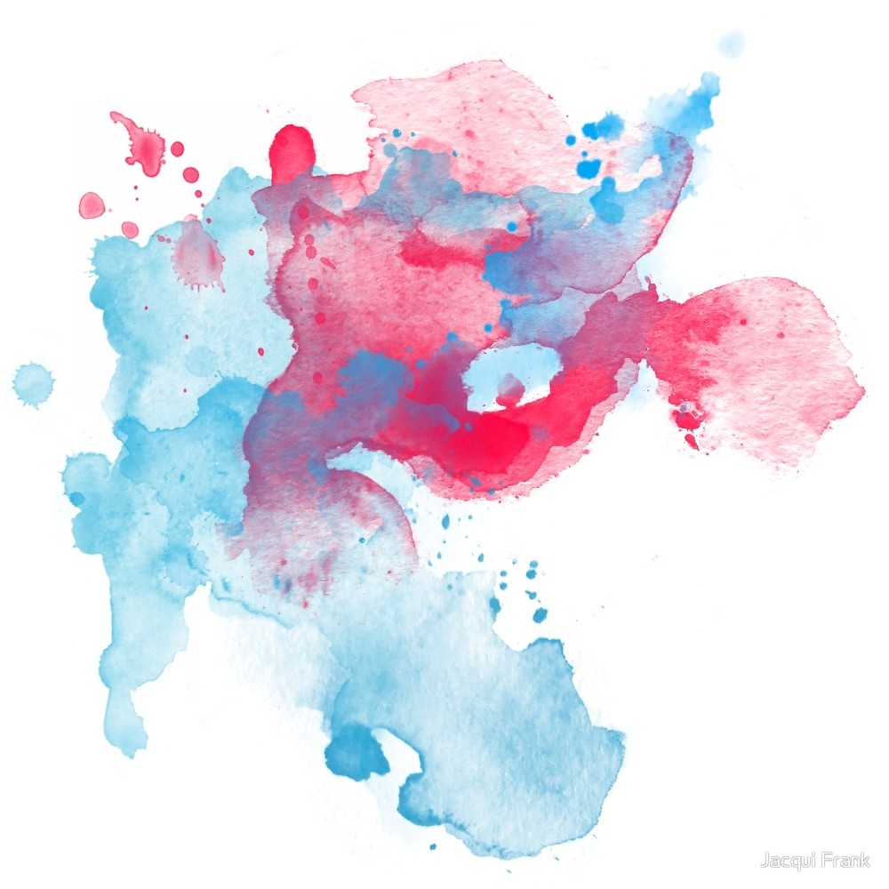 1000x1000 Abstract Watercolour Splash By Jacqui Frank Redbubble