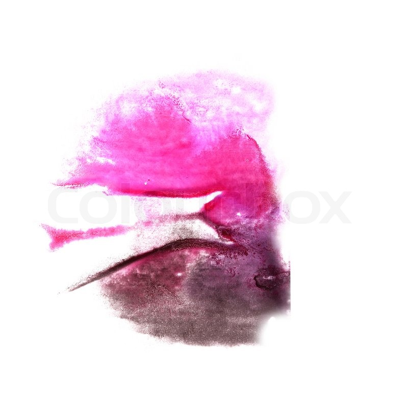 800x800 Art Black, Pink Watercolor Ink Paint Blob Watercolour Splash