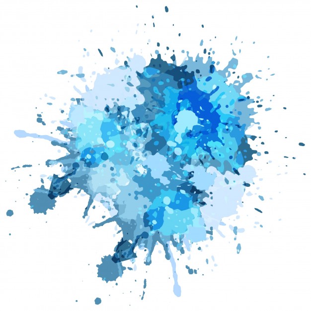 626x626 Blue Watercolor Splash Background Vector Free Download