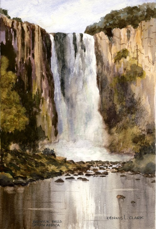 500x736 How To Paint Waterfalls In Watercolour Online Art Lessons