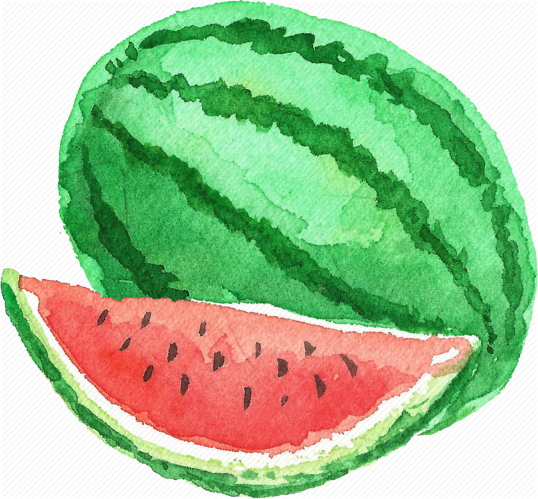 1719x1596 Cuisine, Food, Fruit, Fruits, Watercolor, Watercolors, Watermelon Icon