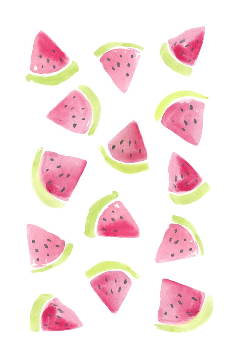 800x1179 Watercolour Watermelons Sarah Jager Design
