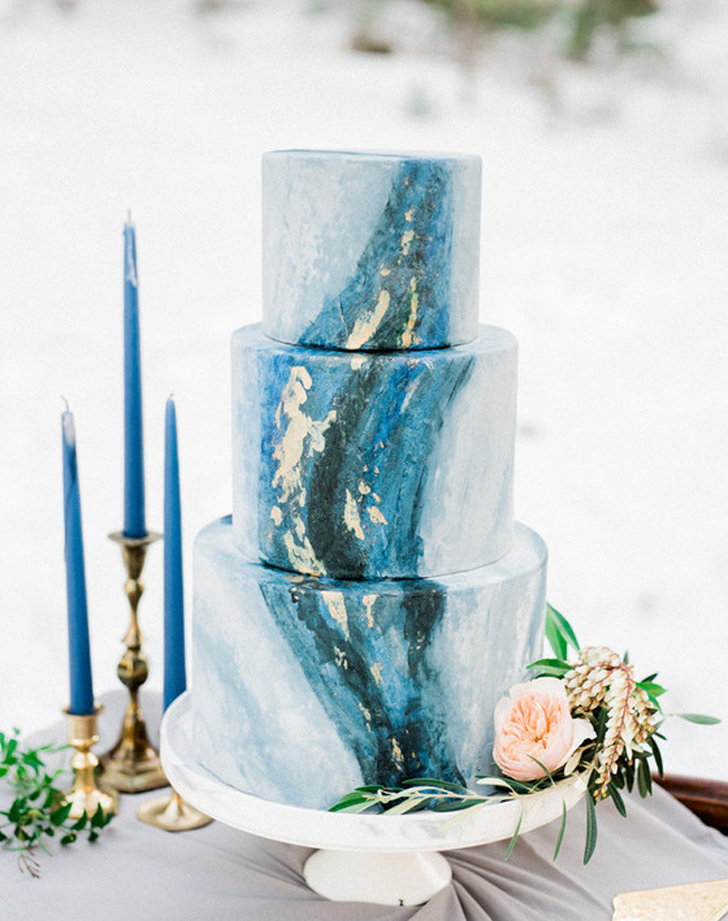 728x921 Watercolor Wedding Cake Ideas