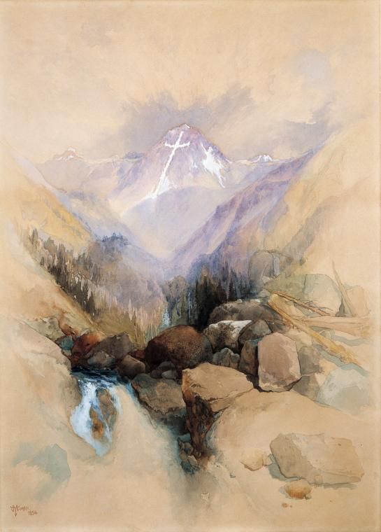 545x760 Western American Art Watercolor Thomas Moran
