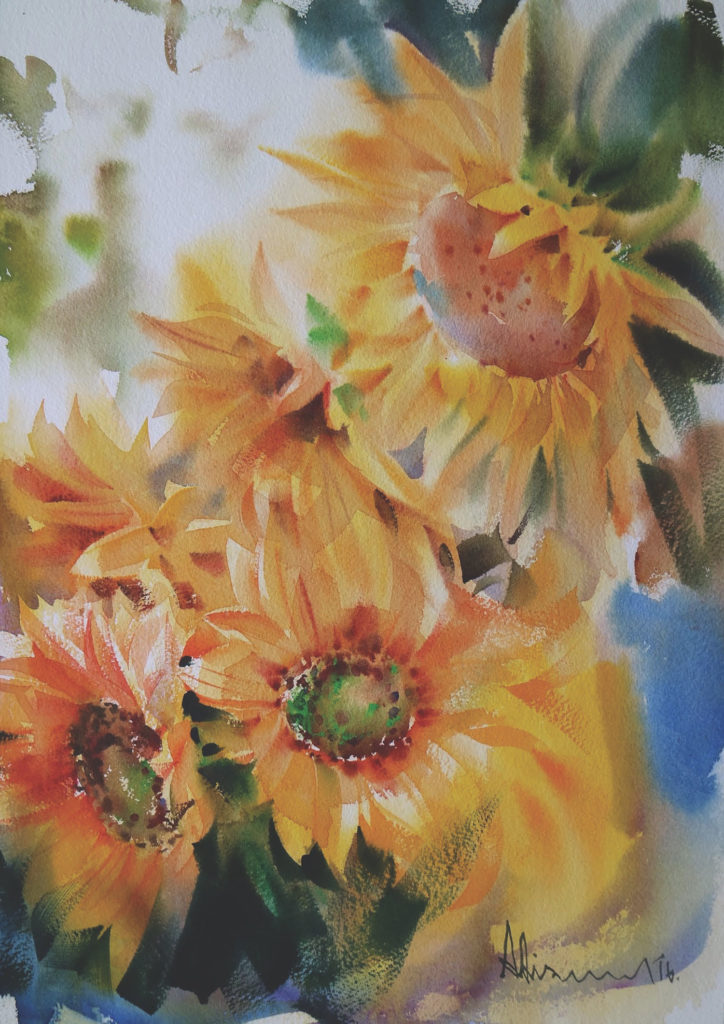 724x1024 Watercolor Flowers Of Every Type From Thai Artist Adisorn Pornsirikarn