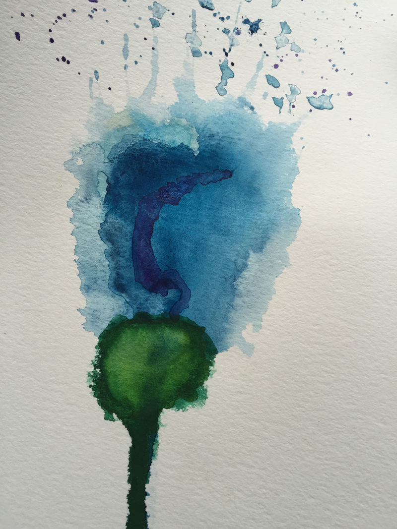 800x1067 With Coffee In Hand Learning How To Paint Abstract Watercolor Flowers