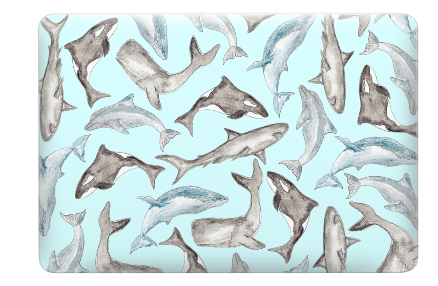 855x560 Oceanic Hand Painted Watercolor Animals Killer Casetify