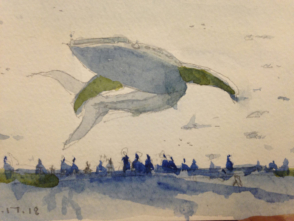 1024x768 Whale Shark Aquarium Naha, Okinawa, Sketchbook Spencer Chang