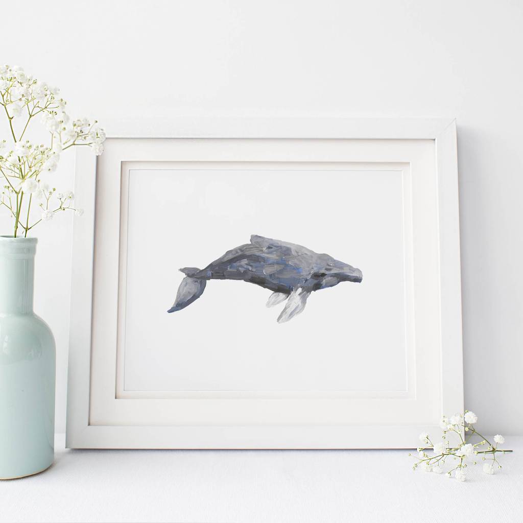 1024x1024 Humpback Whale Watercolor Painting Digital Print Jetty Home